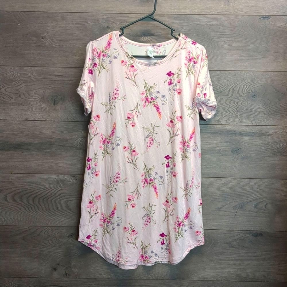 Flora By Flora Nikrooz Women's floral PJ Night Long Shirt Size Medium